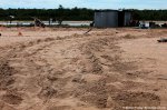 Turtle tracks near camp